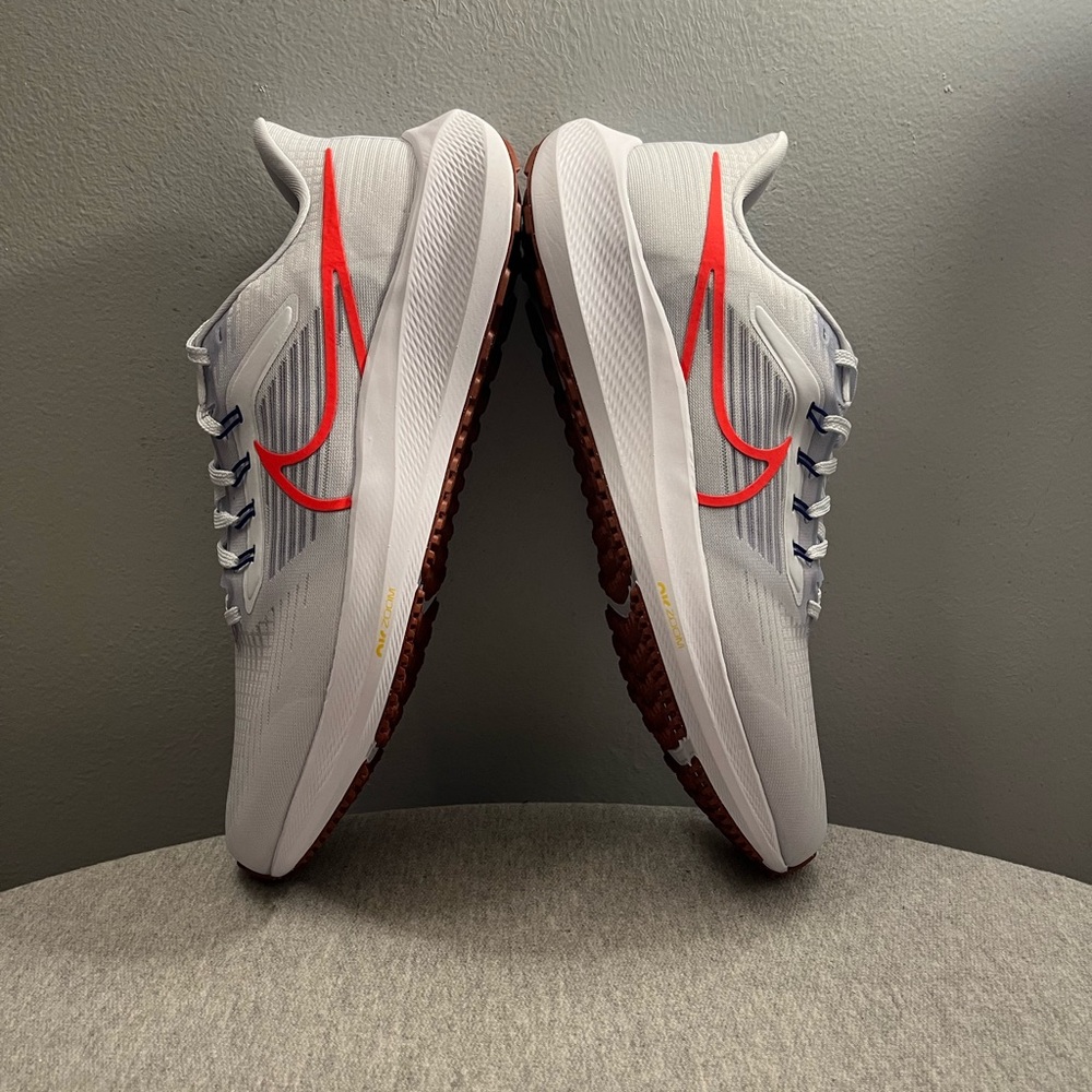 Nike Air Zoom Pegasus 39 Grey Bright Crimson Men's Shoe Size 9.5 DH4071-007 - Picture 8 of 11